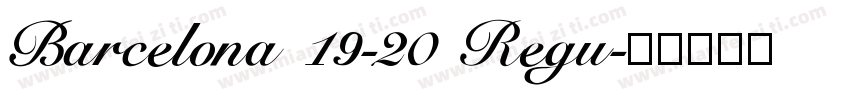 Barcelona 19-20 Regu字体转换